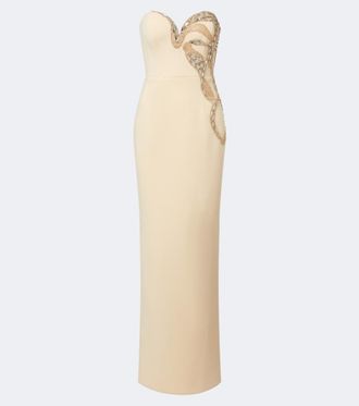 Rebecca Vallance Vestido de fiesta bustier Aylin de crep&eacute;