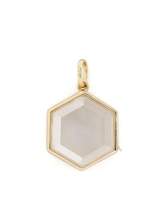 Loquet London 14kt yellow gold Hexagon locket - women - Gold - One Size