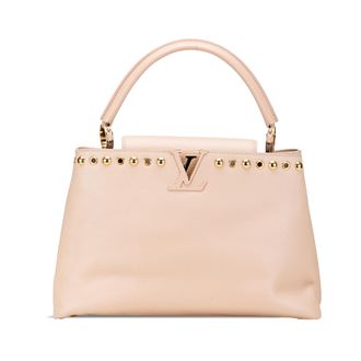 Louis Vuitton Pre-owned Womens Capucines Mini Top Handle Bag - Nude Leather - One Size