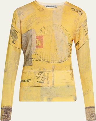 Jason Wu x Robert Rauschenberg Sulphur Bank-Print Sweater