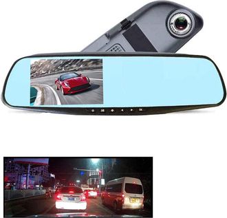 Trade Shop Trade Shop - Fotocamera Per Auto Specchio Touch Full Hd 5 Guida Con Doppio Obiettivo Qy-4500