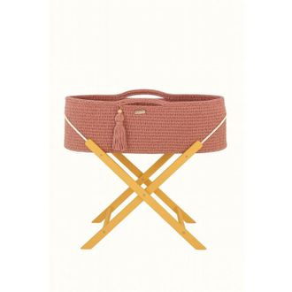 OEM Mois&eacute;s Boho Hecho A Mano Con Soporte En Color Rubor