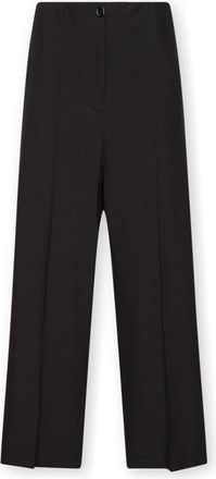 Elena Miro Palazzo Broek - Dames - Wijde Broeken - Zwart - 6XL - Leer - Broeken