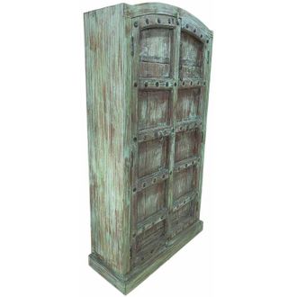 Wanderlust Deco Armario De Madera Artesanal 90-100x37x170-195h Cm