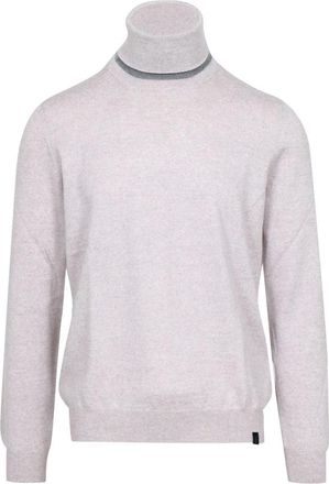 Fay Turtleneck Trui - Heren - Coltruien - Grijs - 2XL - Wol - Truien & Vesten