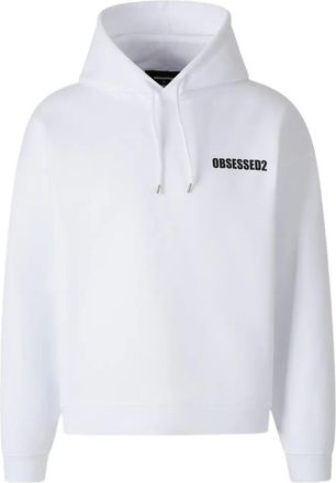 Dsquared2 Felpa con cappuccio Obsessed2 - Bianco