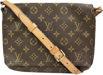 Louis Vuitton Pre-owned Cross Body Bags, female, Brown, Size: ONE SIZE Pre-owned Musette Tango Monogram Shoulder Bag