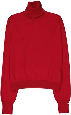 Herno Truien & Vesten, Dames, Rood, S, Virgin Wool Turtleneck