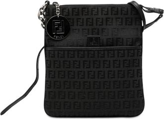 Fendi Pre-owned Square Crossbody Bag - Dames - Vintage Schoudertas - Zwart - ONE Size - Vintage