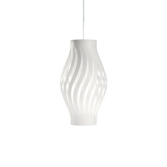 Linea Zero Sospensione Moderna 1 Luce Helios In Polilux Bianco H61 Made In Italy