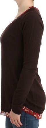 Roberto Cavalli Womens Brown Crewneck Sweater Viscose Clothing