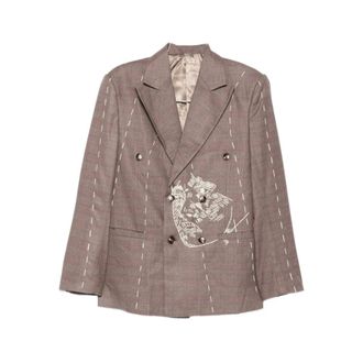 KidSuper Studios Blazers, male, Brown, Size: L Sut-05 Blazer