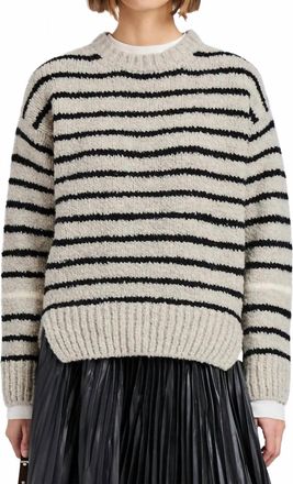 Proenza Schouler Wool Leonie Sweater In Dark Grey Multi