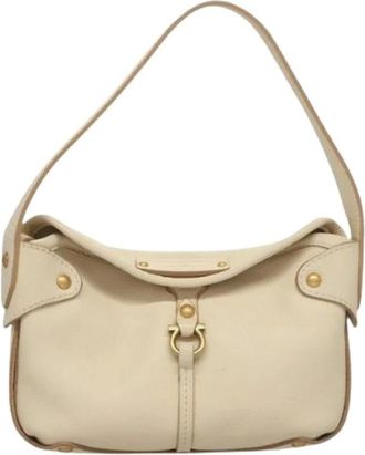 Ferragamo Pre-owned Shoulder Bags, female, White, Size: ONE SIZE Pre-owned Shoulder Bag