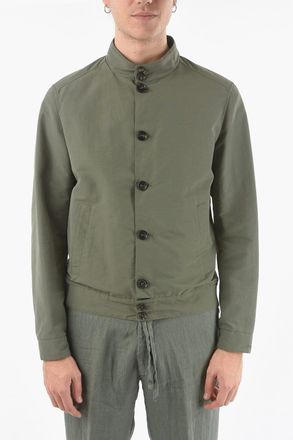 Corneliani Cotton-Blend Jacket WALT with Front Button Closure Corneliani