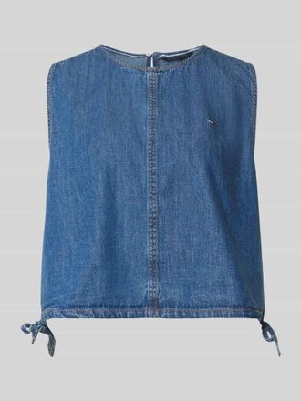 Tommy Jeans Relaxed Fit Denim Blusentop aus reinem Baumwolle in Jeansblau, Gr&ouml;&szlig;e XL