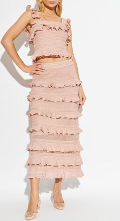 Zimmermann Top With Lurex Thread, Womens, Pink