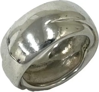 Herm&egrave;s Silver Silver 925 Band Ring (Pre-Owned)