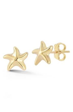 Ember Fine Jewelry 14K Gold Starfish Stud Earrings at Nordstrom Rack