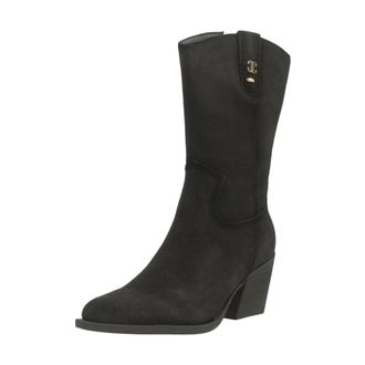Carmela 164255 Cowboy Boot - Dames - Schoenen - Zwart - Maat: 39 EU Leer