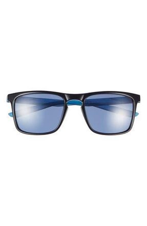 Nike Sky Ascent 55mm Rectangular Sunglasses in Obsidian/Navy at Nordstrom Rack