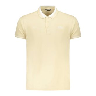 Cavalli Polo Shirts, male, Beige, Size: 2XL Short Sleeve Polo