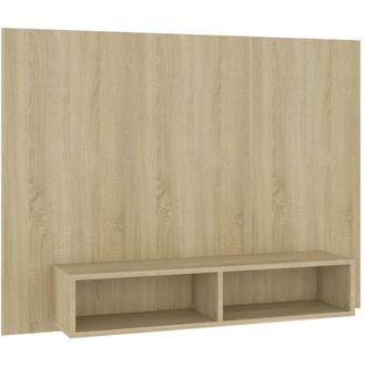 vidaXL Vidaxl - Wall tv Cabinet Sonoma Oak 120x23.5x90 cm Engineered Wood