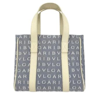 Bulgari Bolsa Tote Vintage Pre-owned - Pre-owned - Mujer - Azul - ONE SIZE