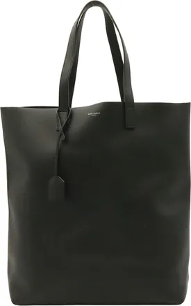 Saint Laurent Black Leather Handbag Tote Bag (Pre-Owned)