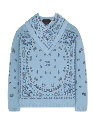 Alanui Sweater with Bandana jacquard motif Woman S