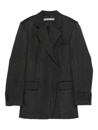 Alexander Wang fitted blazer mini dress - Grey