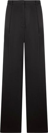 Emporio Armani Pantalones sastre con pliegues - Trousers - Mujer - Negro - M