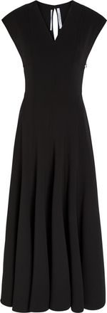 Another Tomorrow Cut-out Stretch-wool Midi Dress - Black - 38 (UK6 / XS)