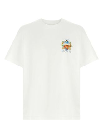 Casablanca White Cotton T-Shirt