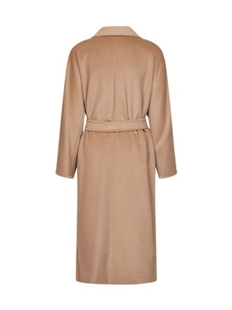 Max Mara Womens Coat Madame Camel Virgin Wool