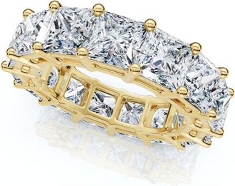 Pompeii3 8Ct Marquise Diamond Eternity Ring 14k Gold Lab Grown 4.5mm Wide