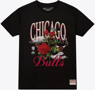 Mitchell & Ness Unisex Mitchell & Ness Black Chicago Bulls Floral Graphic T-Shirt at Nordstrom, Size Xx-Large