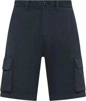 Sun 68 Bermuda Shorts - Heren - Korte Broeken - Blauw - W32 - Katoen - Korte Broeken