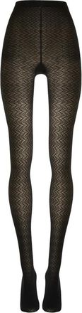 Wolford 3D Geometrische Panty - Dames - Pantys - Zwart - XS - Wol - Ondergoed