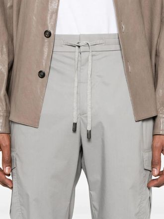PESERICO Tapered Cargo Trousers - Grey