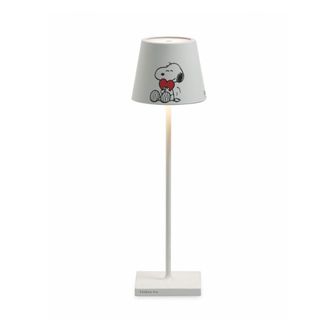 Zafferano Lampada Da Tavolo Poldina Pro Peanuts - Heart Ricaricabile E Dimmerabile Con Batteria Fino A 12 Ore. Per Uso Esterno Ip65