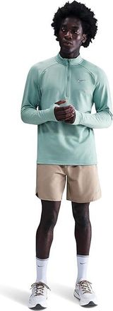 Nike Thermo-FIT Repel Winterized Stride Half-Zip Mens Workout Cannon/Reflective Silver : 2XL, Polyester/Spandex