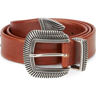 Fortela Clayton Belt in Silver at Nordstrom, Size 90