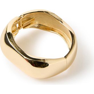 Rubi Shoes Single Bracelet in Up Gold Bubble Hinge Bangle at Nordstrom