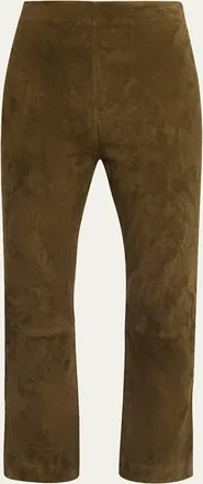 SIMKHAI Veda Cropped Vegan Suede Pants