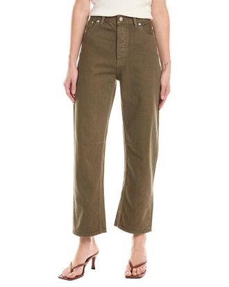 Madewell The Darted Driftwood Brown Barrel Jean