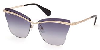 Max & Co. MO0103 32B Womens Sunglasses Gold Size 60