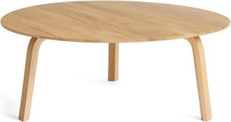 HAY Bella Couchtisch &Oslash; 80 cm / H 32 cm, Eiche lackiert