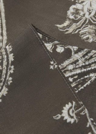 Mango Foulard stampato marrone - Uomo - Taglia unica - MANGO MAN