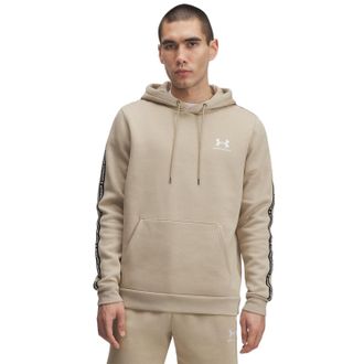Under Armour Heren Icon-hoodie met mouwbanden van katoenmix (Khaki)